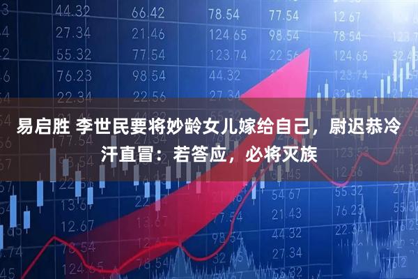 易启胜 李世民要将妙龄女儿嫁给自己，尉迟恭冷汗直冒：若答应，必将灭族