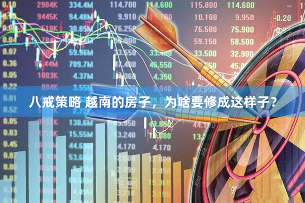 八戒策略 越南的房子，为啥要修成这样子？